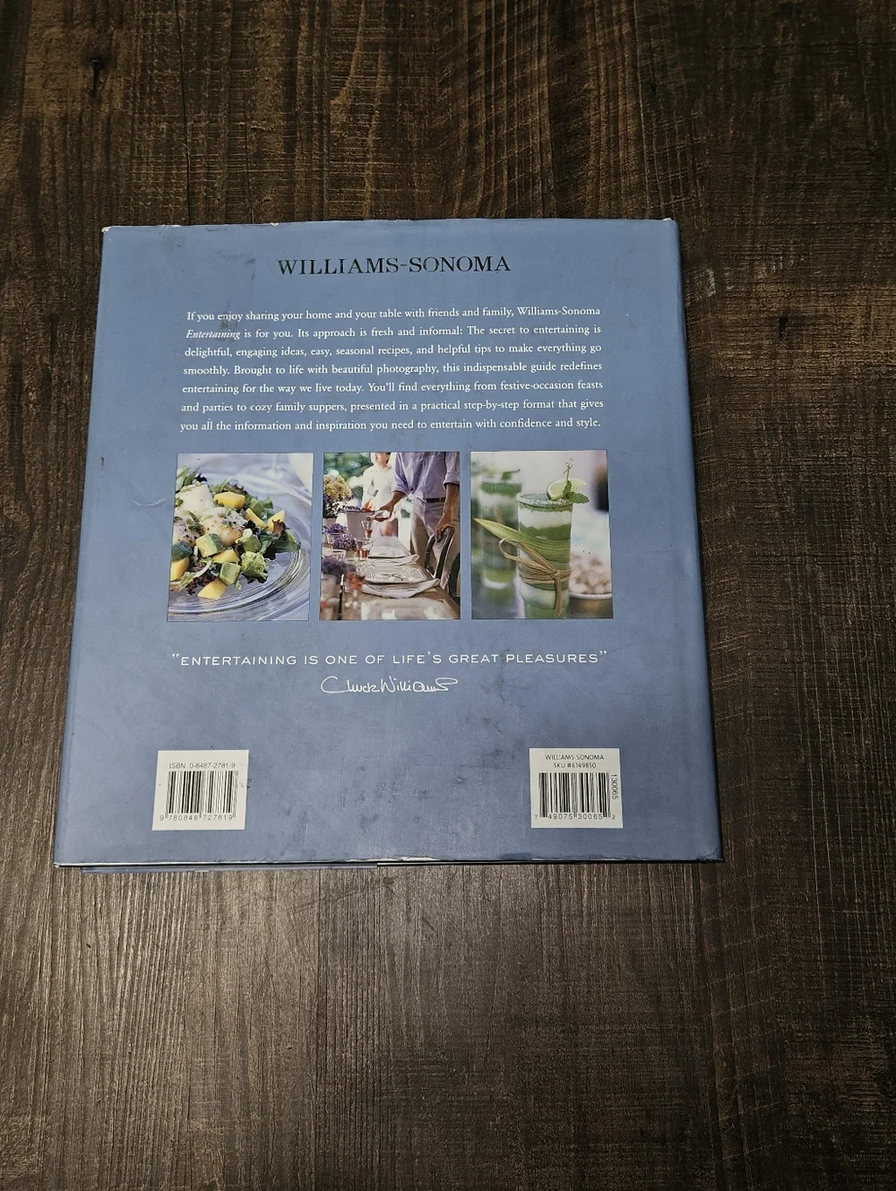 Williams Sonoma Entertaining Inspired Menus For Cooking With Family And Friends
